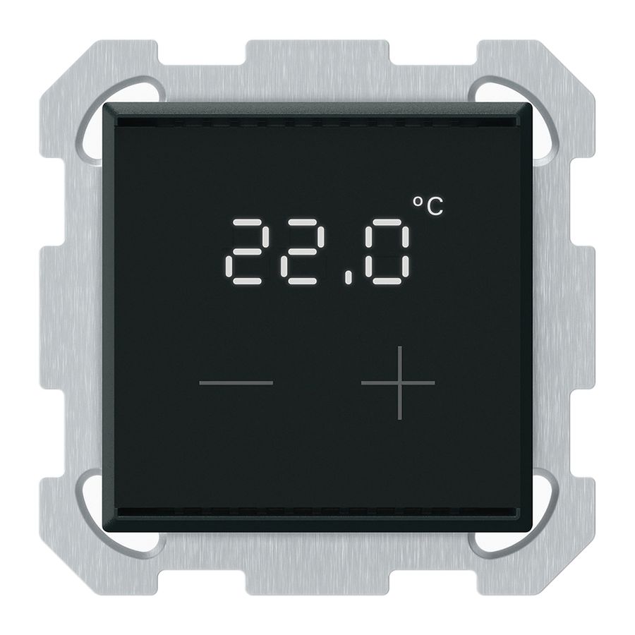 UP-Raumthermostat KNX KAL mit Display LED schwarz