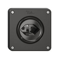 Steckdose NEVO, 1×T23, schwarz