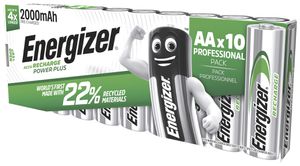 Akku NiMH Energizer Power Plus Mignon (AA), 1.2V, 2000mAh, Box à 10 Stück
