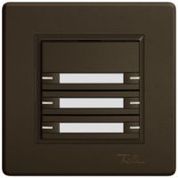 Poussoir KNX RGB ENC EDIZIO.liv SNAPFIX® capteur temp.RGB-LED étiqu.6×com.1T br