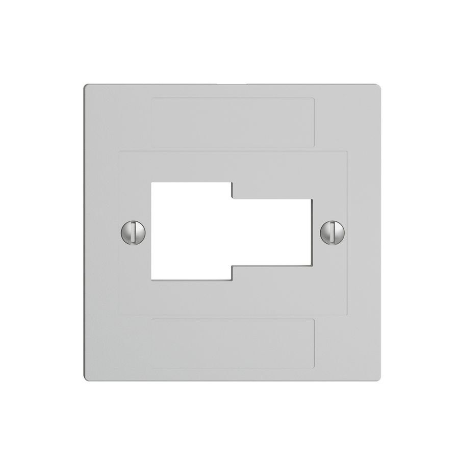 Frontplatte 1×TT,1×RJ45 hellgrau ITplus ITM EDIZIOdue