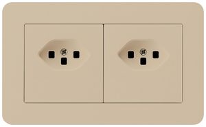 UP-Kombination kallysto.trend Gr.I-I horizontal 2×Typ 23 m.Schraubkl.C beige