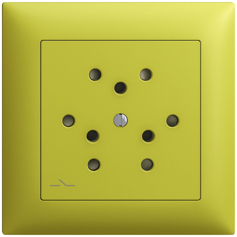 Frontset EDIZIOdue lemon 88×88mm 3×T12/1 mit Shutter