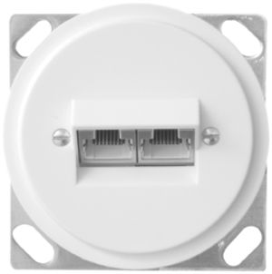 EB-Anschlussdose JK 2×RJ45 getrennt, weiss