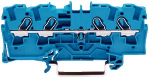 Borne de passage WAGO TopJob-S 4mm² 4L bleu série 2004
