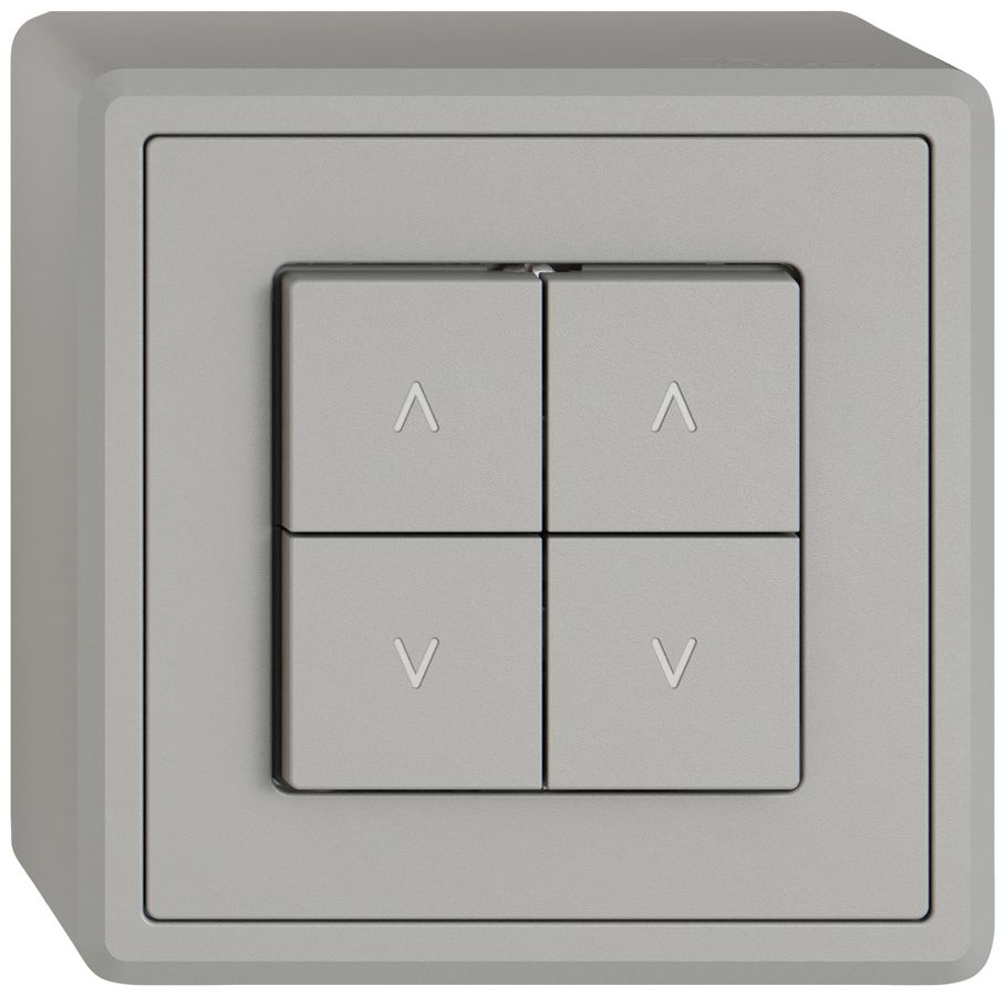 Pulsante per tapparelle AP EDIZIO.liv SNAPFIX® 10A 250V 4 tasto 2 canali grc