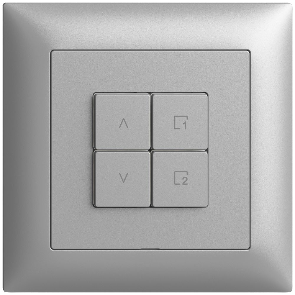 Commande pour interrupteur stores ENC 1c scène/4t WLAN Edue Wiser silver