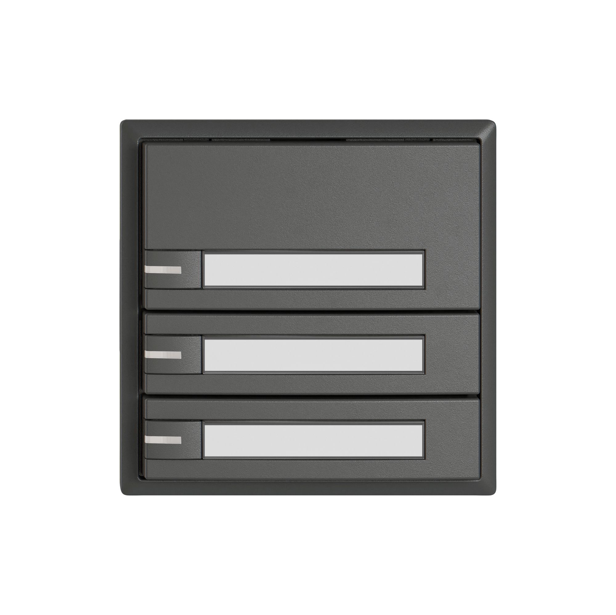 Pulsante universale EDIZIO.liv UNI SNAPFIX® 5…48V c.LED 3× com.1T targ.grs