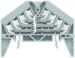 Borne de distribution de potentiel Weidmüller PPV 4L PUSH IN TS35×15 gris