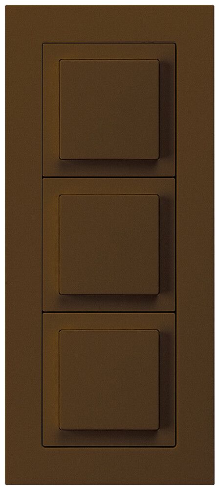 UP-Kombination kallysto.pro Gr.I-I-I vertikal 3×Schalter S3 braun