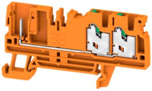 Morsetto di passaggio componibile WM SPGTB 2.5 FT 3C/1 OR 2.5mm² 2×1 DIN35 ar