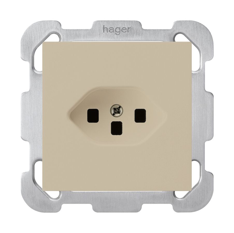 UP-Steckdose kallysto T23 beige mit Steckklemmen