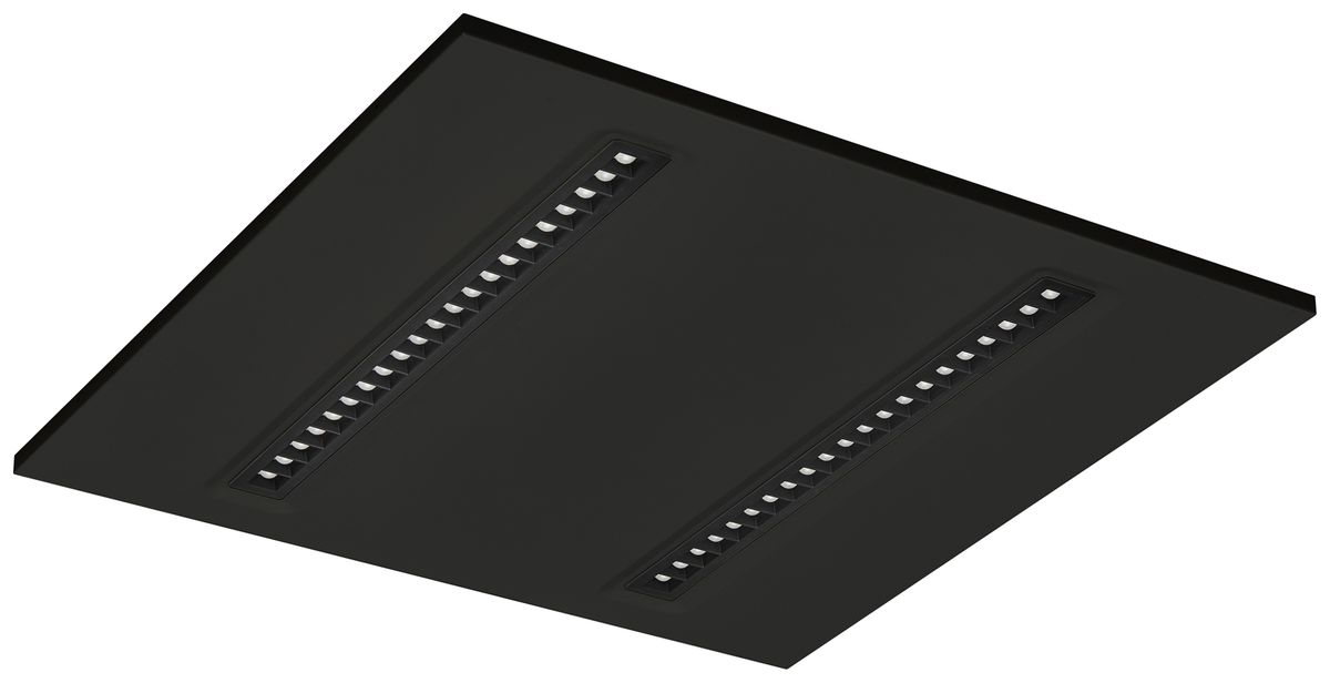 LED-Panelleuchte Sylvania OptiClip R 600 34W 3900lm 830 IP20/40 DIM schwarz