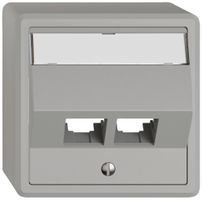 AP-Montageset EDIZIO.liv EASYNET S-One SNAPFIX® schräg 2×RJ45 hgu