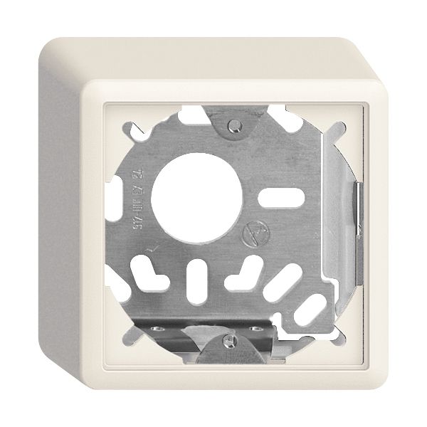 Cappa con piastra di base 54mm EDIZIOdue universale bianco