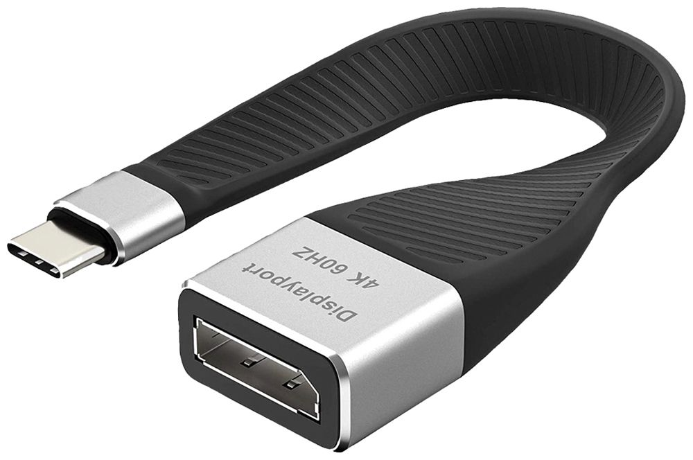 Adapterkabel ROLINE USB-C (USB 3.1) → DisplayPort 4K@60Hz schwarz 0.13m