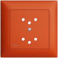 Kit frontale EDIZIOdue arancione 88×88mm 2×T12/1