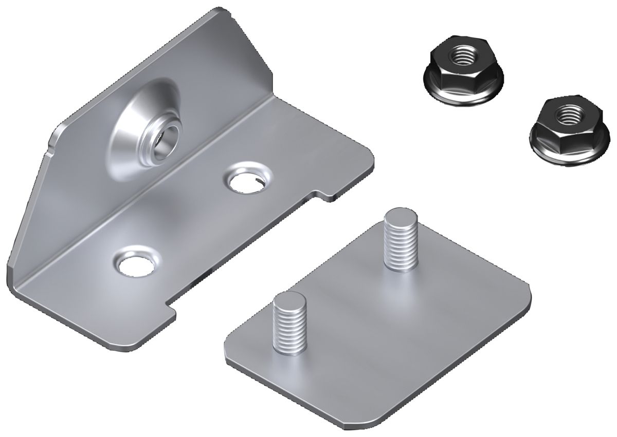 Kit de fixation Rittal VX 8660.096 pour cache-socle de VX acier