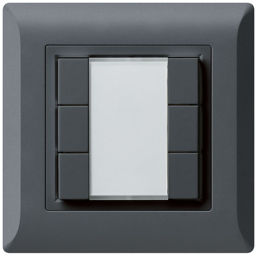 UP-Multifunktionstaster kallysto.line KNX RF 6-fach anthrazit