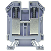 Durchgangs-Reihenklemme Woertz Ex 25…50mm² 125A 1000V Schraubansch.2×1 TH35 grau