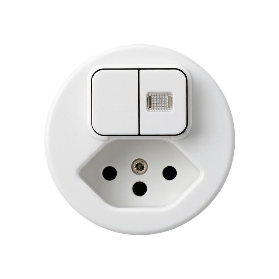 Einsatz zu Leuchtkombination 2×A-R/1L+Typ 13 basico weiss 1 Linse