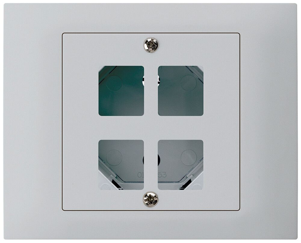 EB-Montageset HMS kallysto mit EB-Dose G3 für 4 Module hellgrau