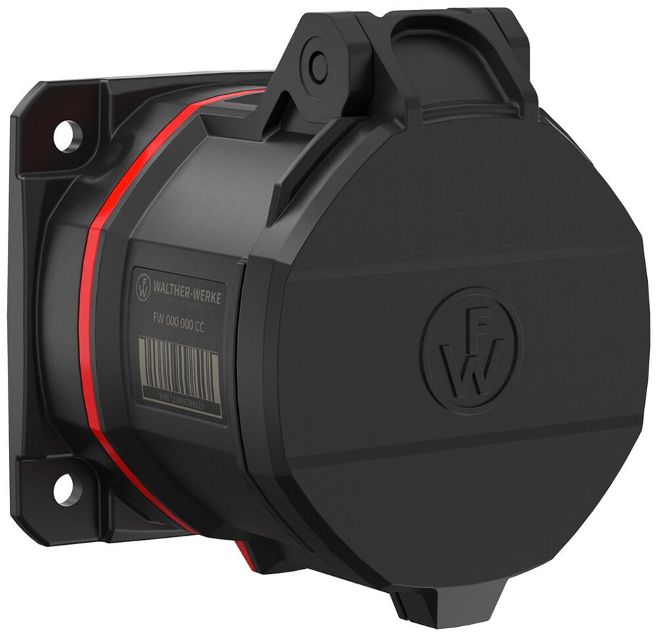 Presa CEE INS NEO 5P 32A 380…415V 6h rosso IP54 morsetto senza vite 80×80mm