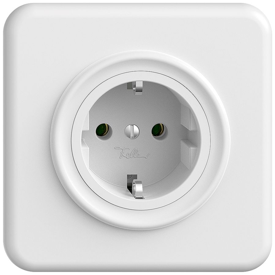 UP-Steckdose Feller STANDARDdue Schuko 16A 230V 90×90mm weiss