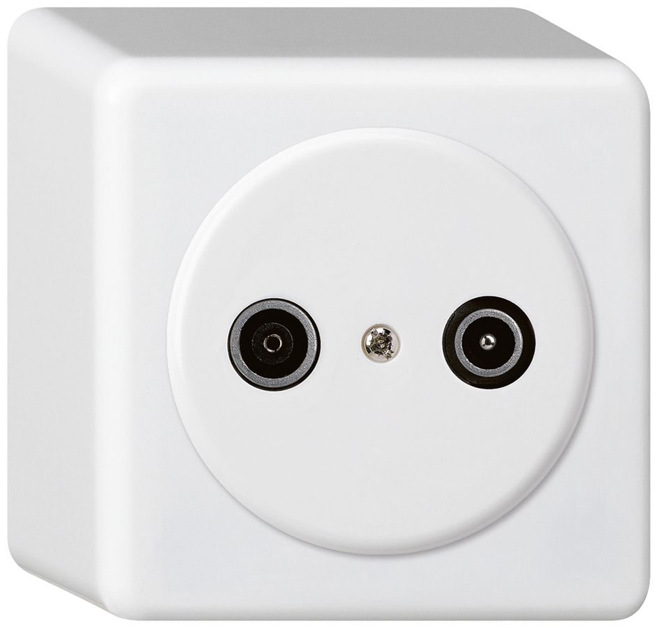 AP-Antennendose basico TV-R 10.5dB 2GHz weiss