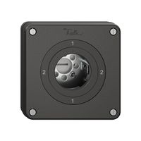 Interrupteur rotatif NUPU NEVO, 3/1L, sans cylindre, KS, 2-1-2-1, noir