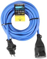 Verlängerungskabel Schönenberger Gummi T13/T13 3×1.5mm² 10A IP55 10m blau