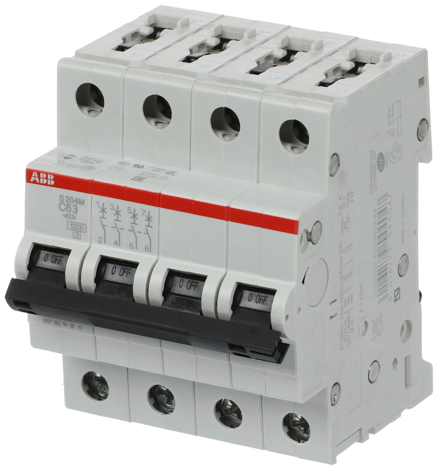 Leitungsschutzschalter ABB S204M-C63 63A C 10kA