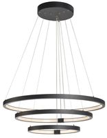 Luminaire suspendu LED SLV ONE TRIPLE DALI 65W 4200lm 3000/4000K Ø800×30mm noir