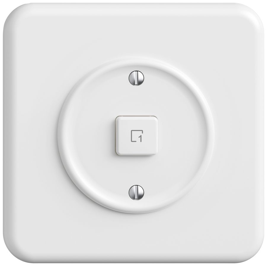 UP-Szenentaster STANDARDdue Wiser SNAPFIX® 1 Szene 1 Taste WLAN ws