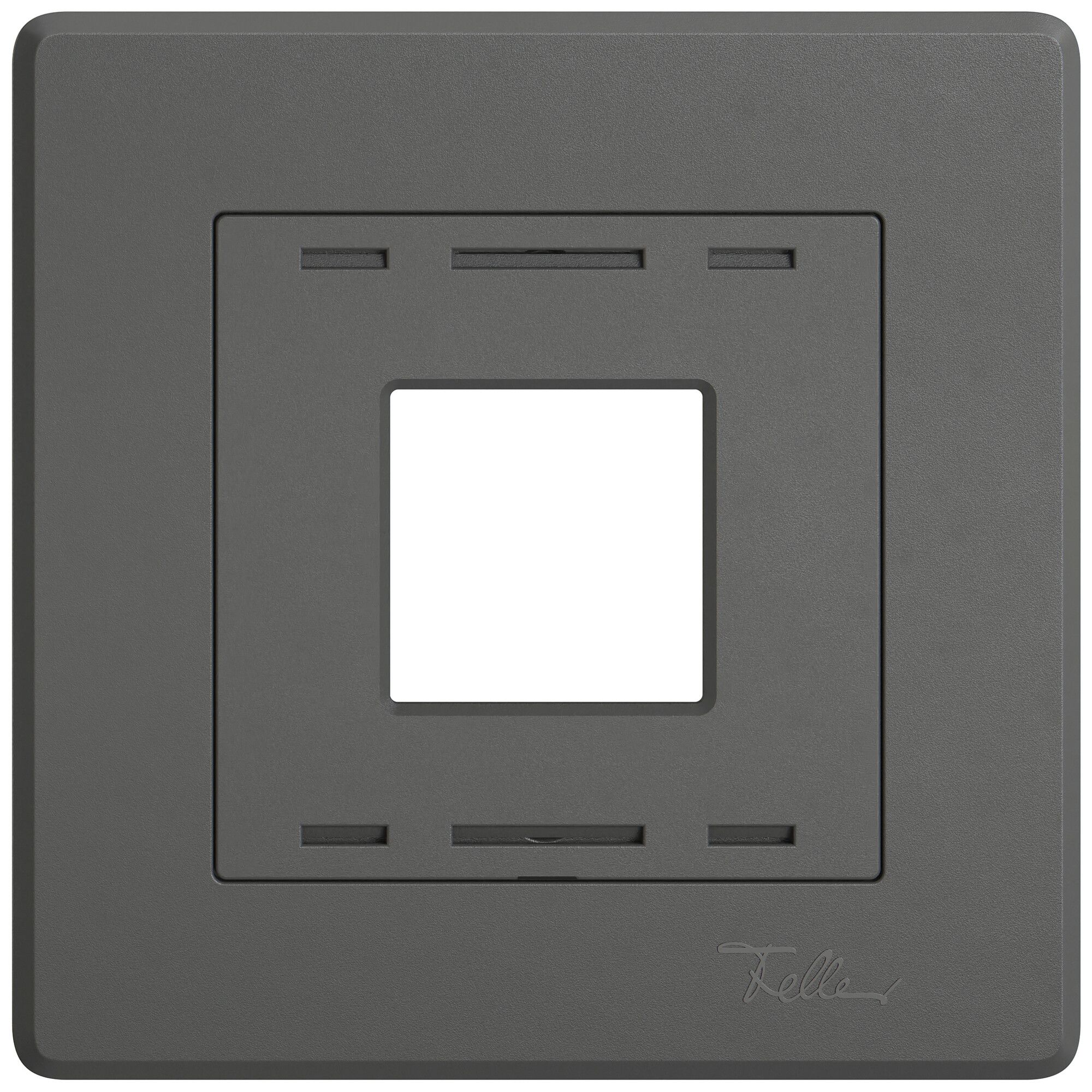 UP-Abdeckset EDIZIO.liv Wiser SNAPFIX® Thermostat dunkelgrau