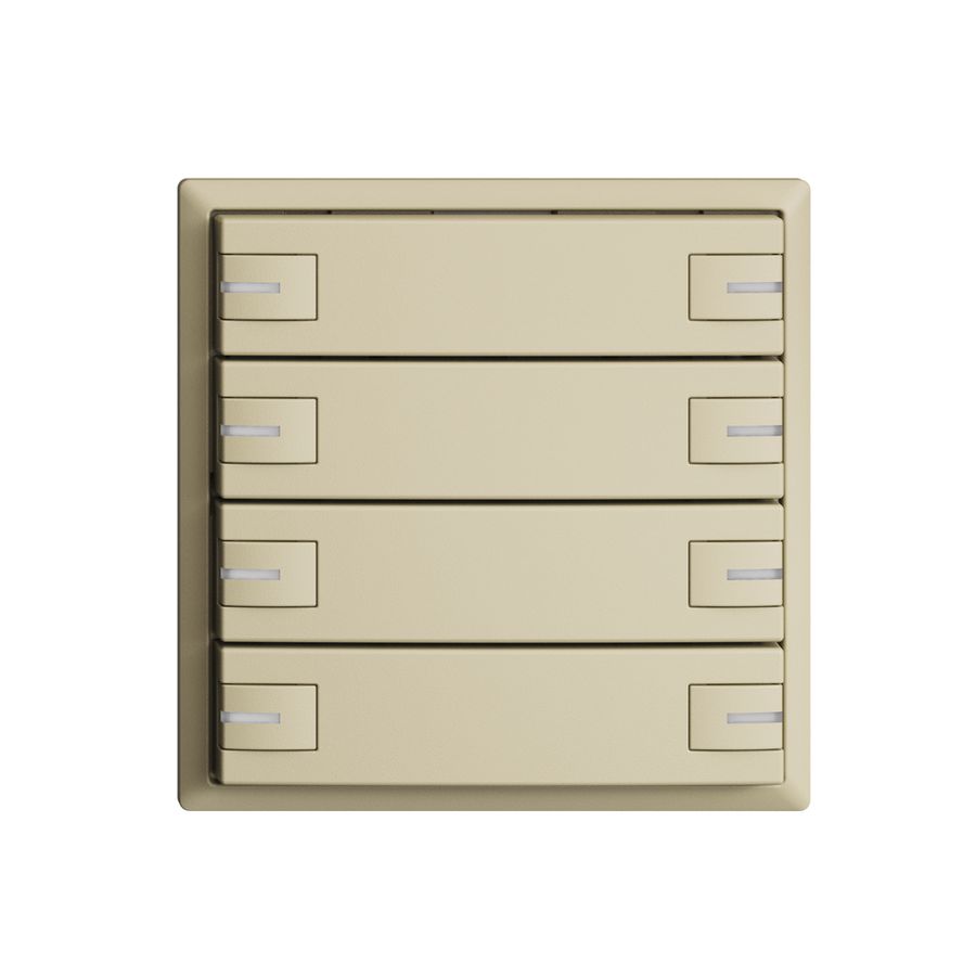 Pulsante INC KNX 8×EDIZIOdue vanille RGB con LED