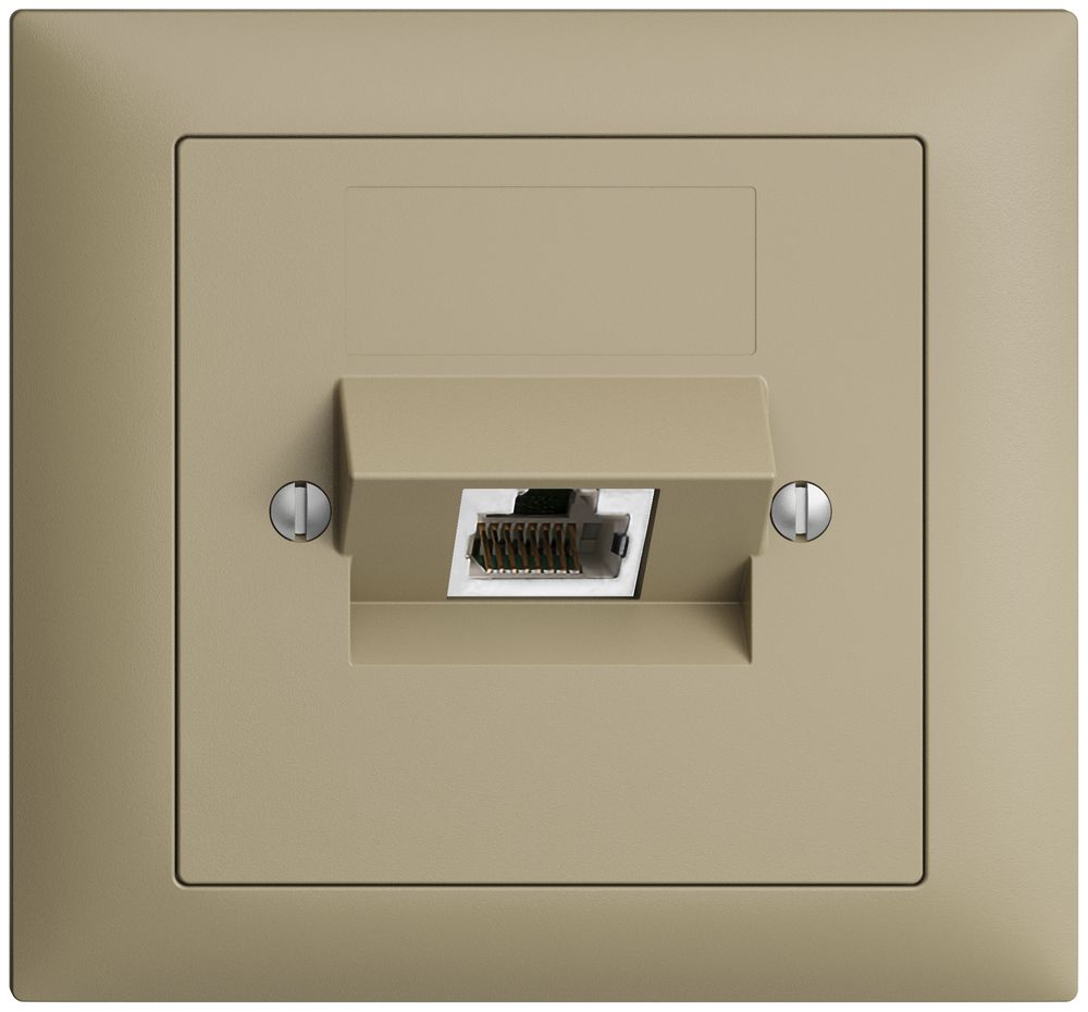 EB-Dose 1×RJ45/s 4P ITplus EDIZIOdue sand