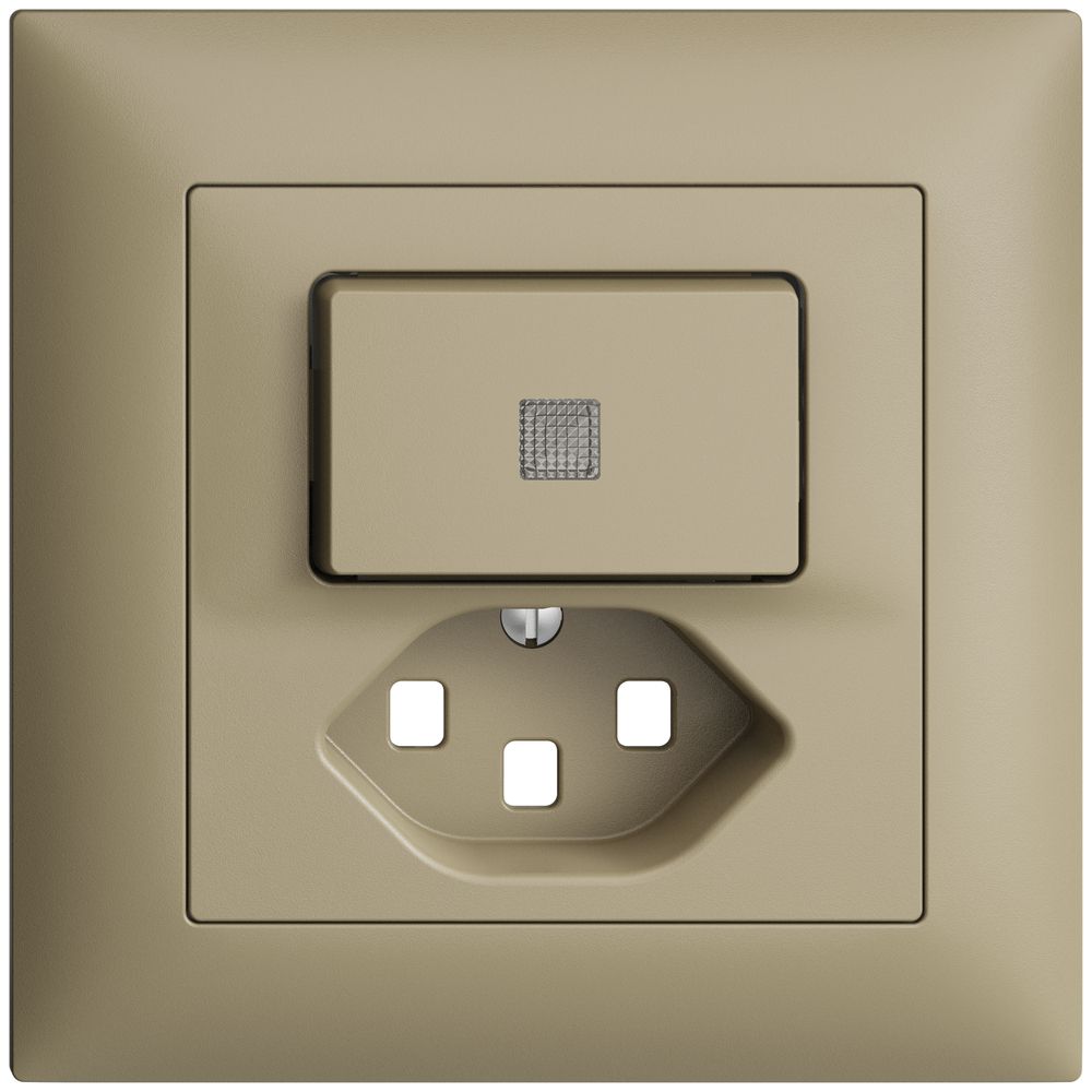 Kit frontale INC EDIZIOdue sand 88×88mm T23 con lente