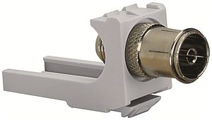 Koax-Kupplung ABB ZE317, IEC-Buchse/F-Buchse für Media-Verteiler AK600MB