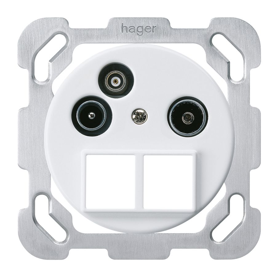 UP-Antennendose TV-R-Daten basico HMS B 2GHz 4dB weiss