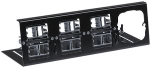 Grundset R&M für HWSforte für 12×Kat.5e/6 ungeschirmt schwarz