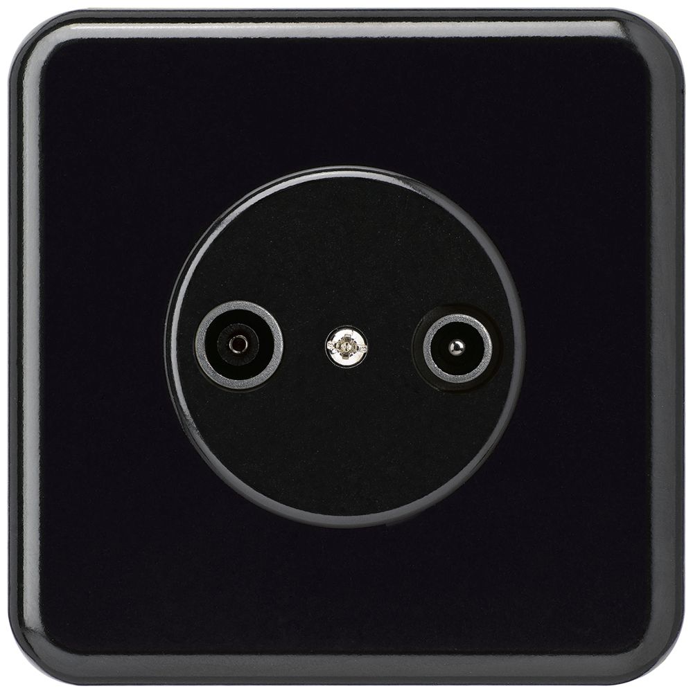 Presa di passaggio INC basico TV-R 23dB nero