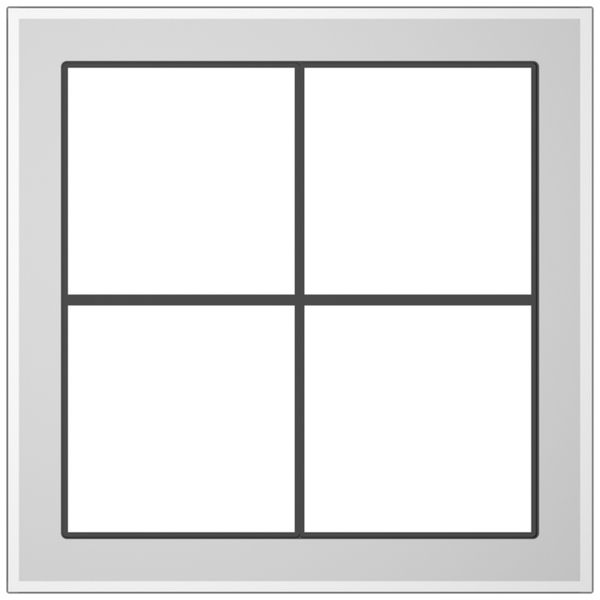 Abdeckrahmen SIDUS 2×2 weiss