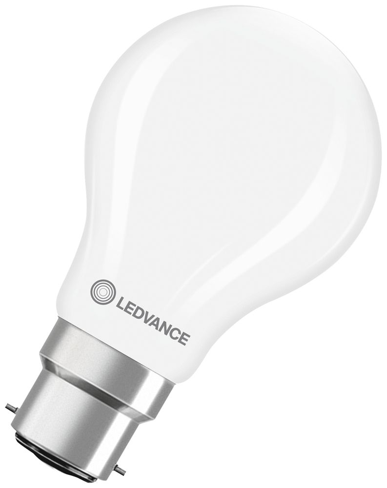 Lampe LED LEDVANCE CLASSIC A B22d 5.9W 806lm 827 VAR type A mat Ø60×104mm