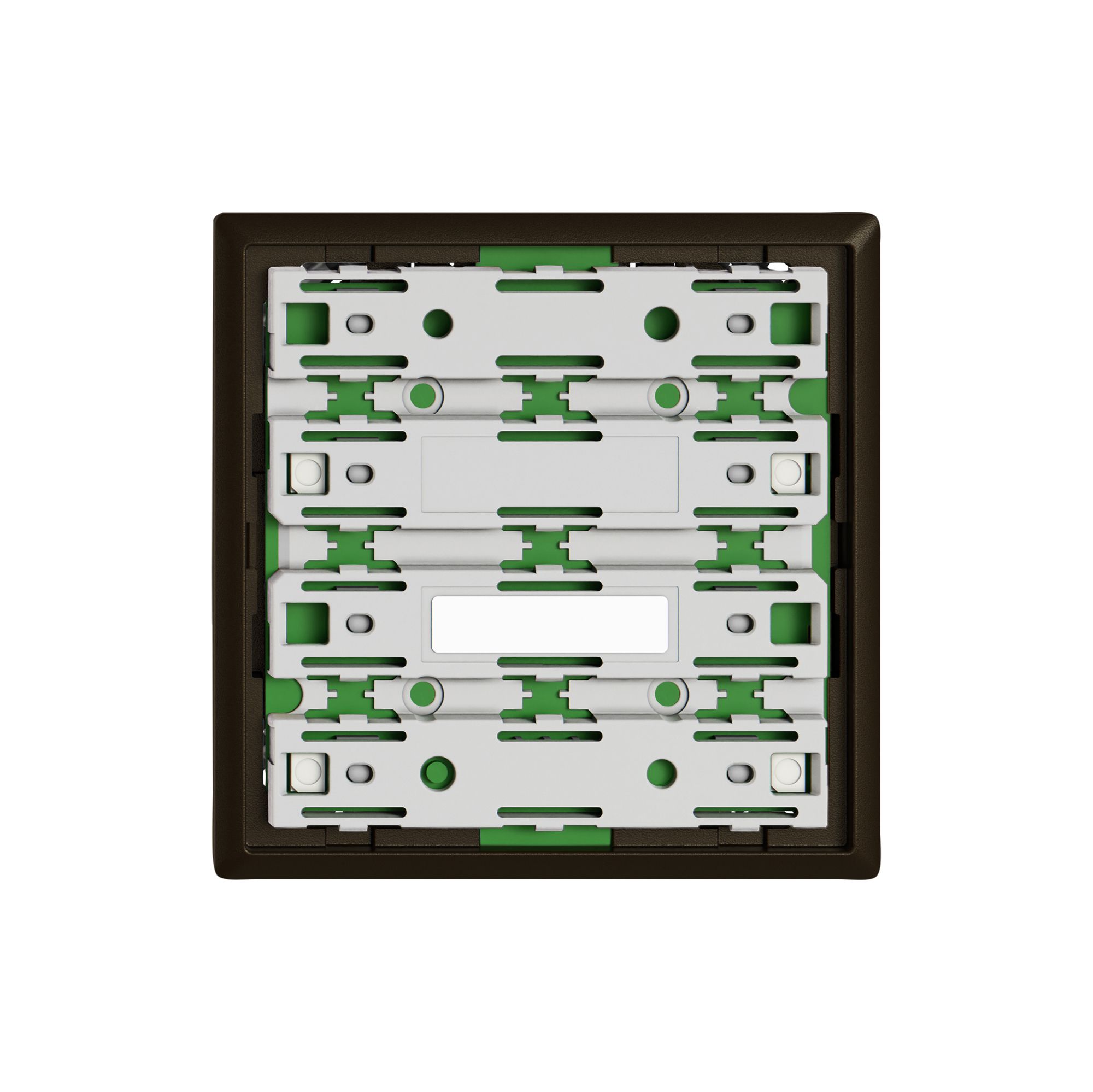 Frontplatte EDIZIO.liv SNAPFIX® für UNI-Taster 3911-2 ohne LED br