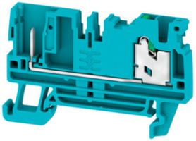 Morsetto di passaggio componibile WM SPGTB 2.5 FT 2C/1 BL 2.5mm² 2×1 DIN35 bl