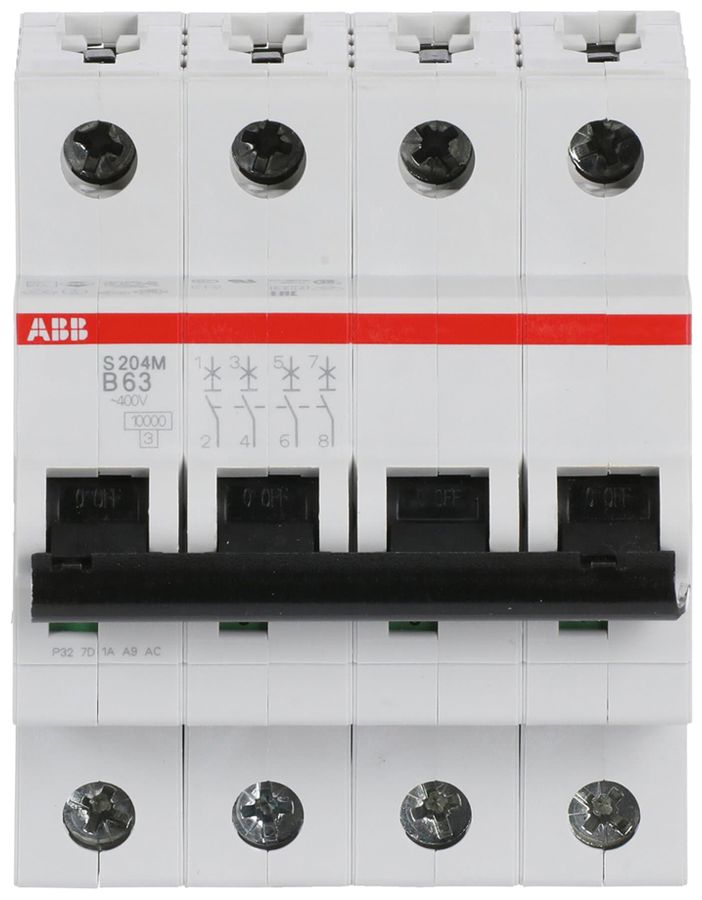 Leitungsschutzschalter ABB S204M-B63 63A B 10kA