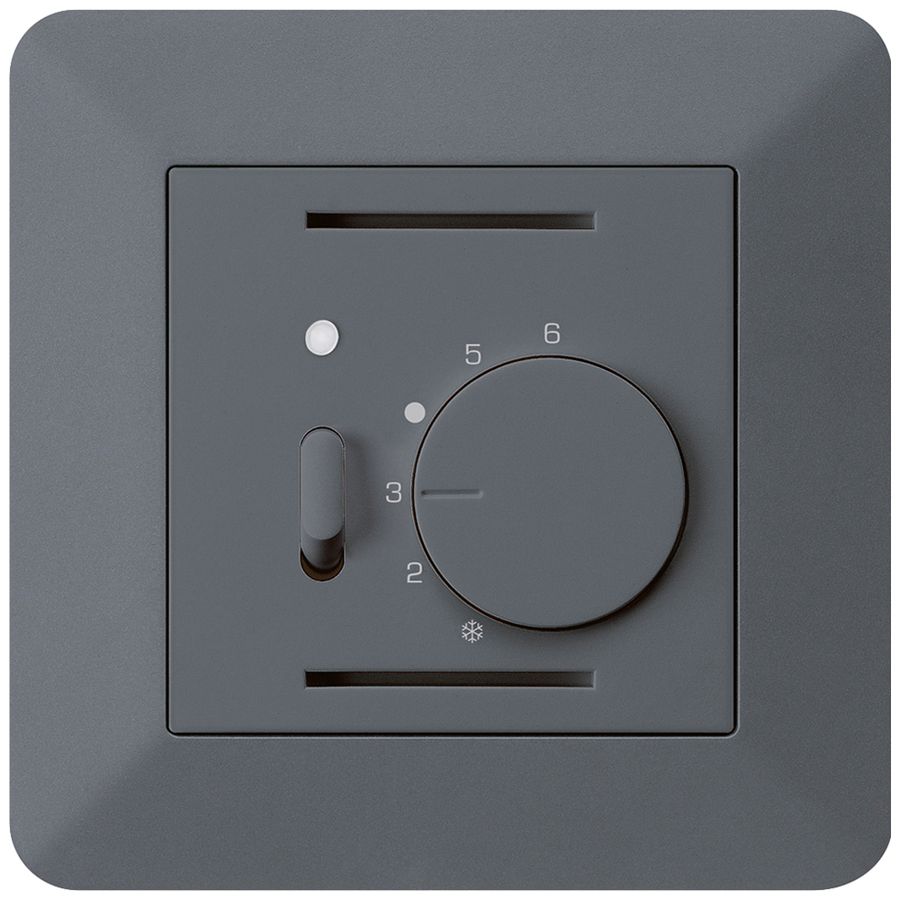 UP-Raumthermostat kallysto.trend anthrazit mit Schalter