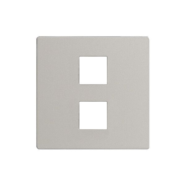 Frontplatte EDIZIOdue elegance für 2×Taster stone