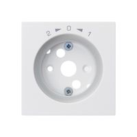 Placca frontale kallysto 1>0<2 60×60mm per cont.rotativo bianco